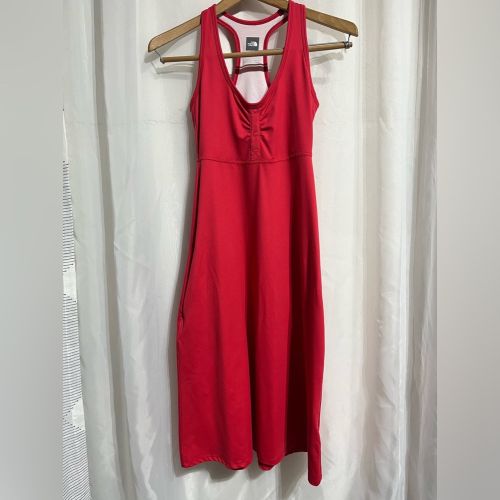 Preloved-NORTH FACE, Abby Racer Back Dress, Built In Bra, Zippered Side Pocket.